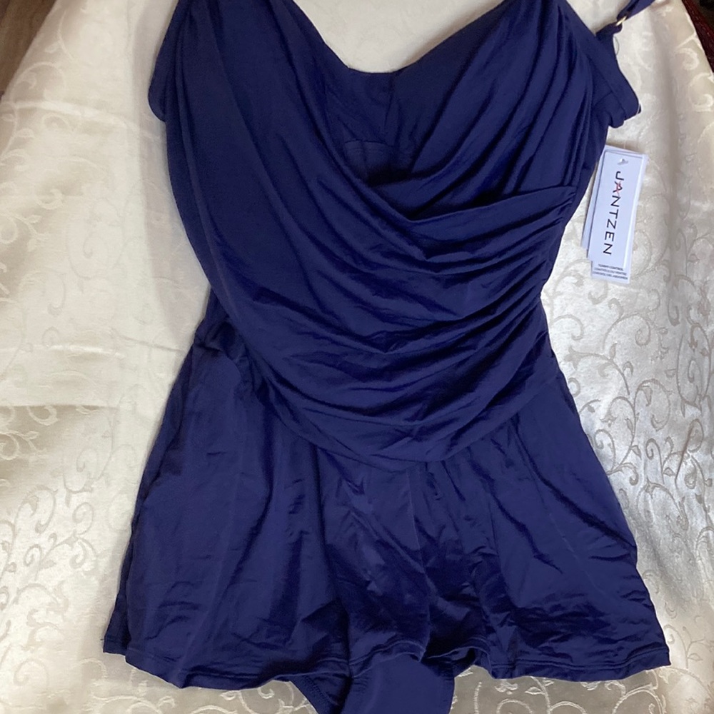Jantzen Navy Blue One-Piece Swimdress